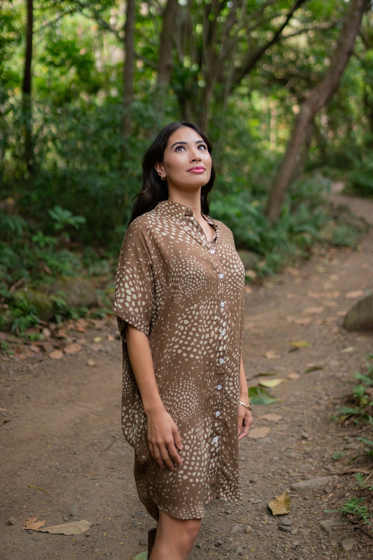 CHARLIE Dress in Hīhīwai Earth