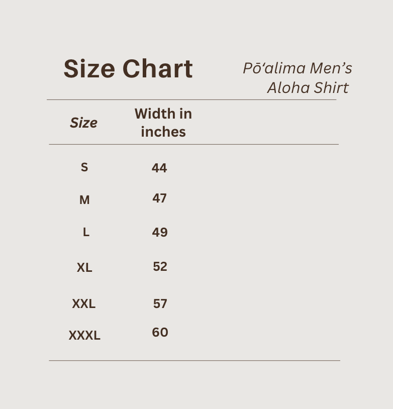 PŌʻALIMA Menʻs Aloha Shirt in MAKAHIKI BROWN