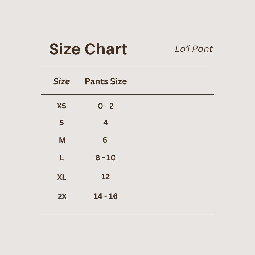 LAʻI Pants in Retro KOKIʻO