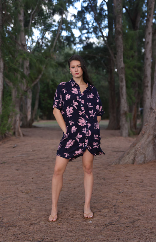 CHARLIE DRESS in Prickly Poppy