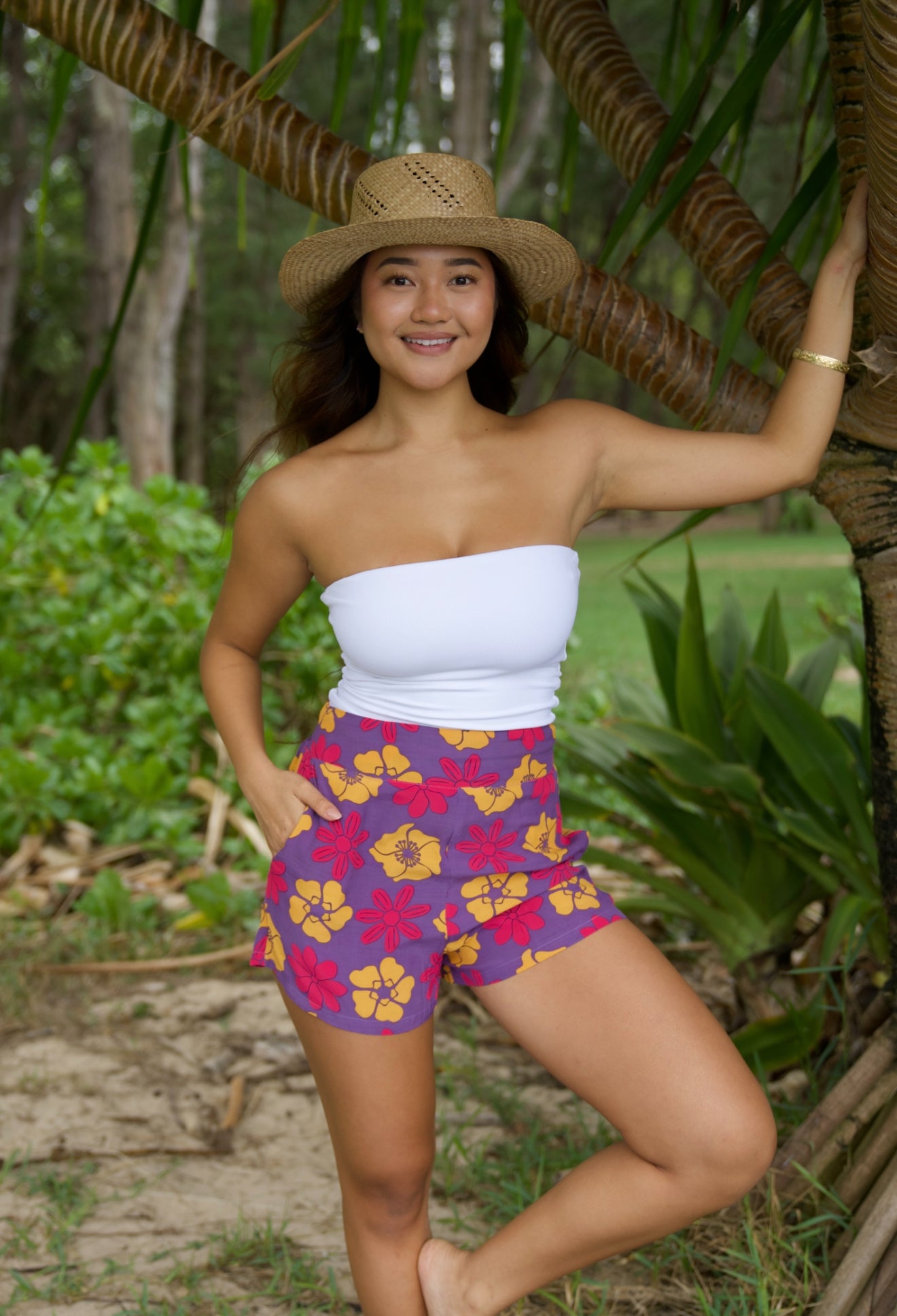 PUʻUWAI Shorts in Retro Bellflower