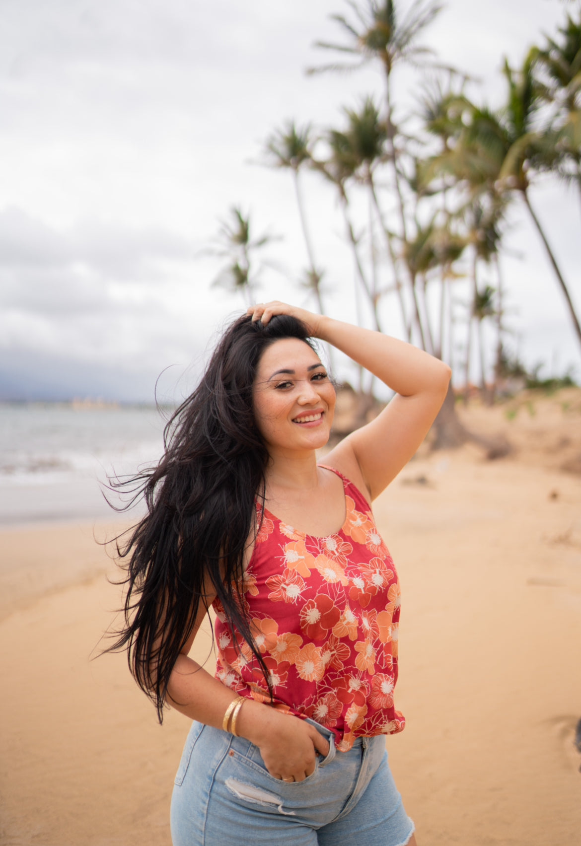 KAUWELA TANKTOP in Koʻoloa ʻUla Berry