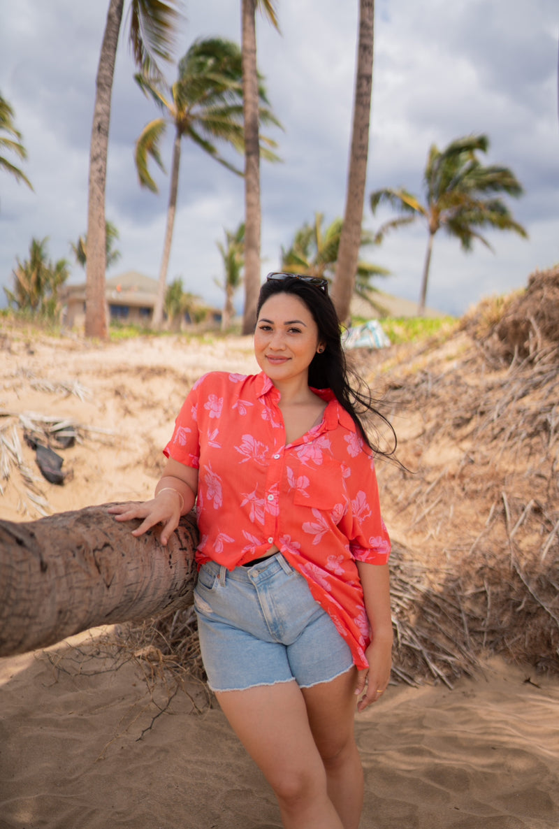 CHARLIE Blouse in Prickly Poppy Kou