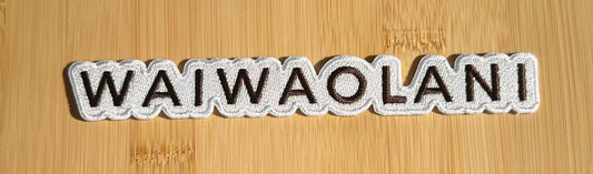 Large Brown "Waiwaolani" Logo Patch (DIY Heat Press)