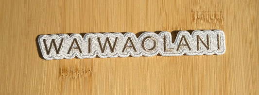 Small Cream "Waiwaolani" Logo Patch (DIY Heat Press)