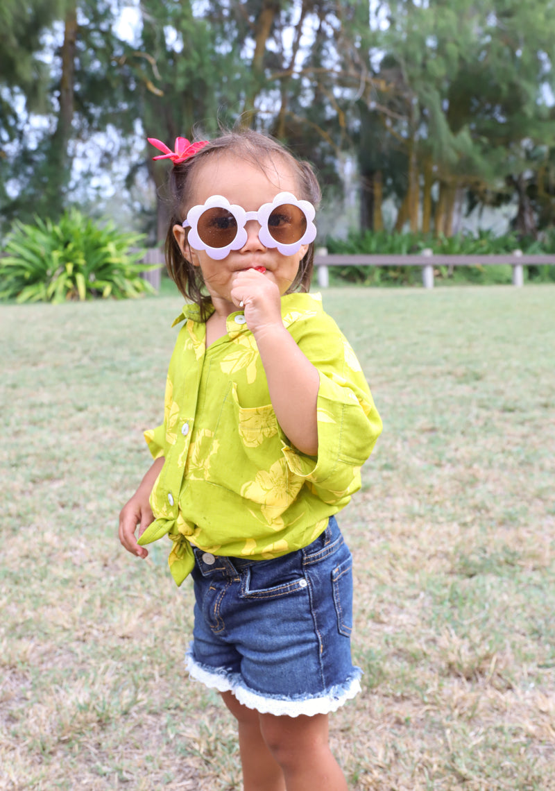 KEIKI KALY Blouse in PRICKLY POPPY ULU