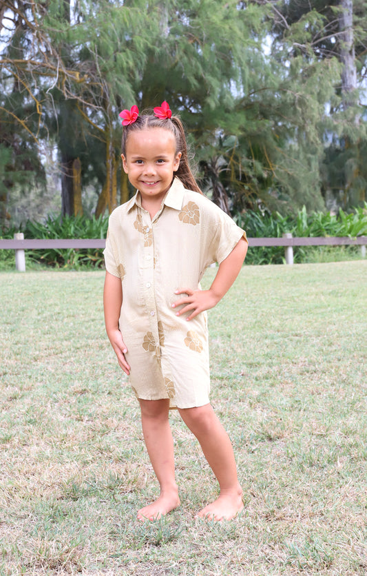 KEIKI KALY Dress in MAKAHIKI BROWN
