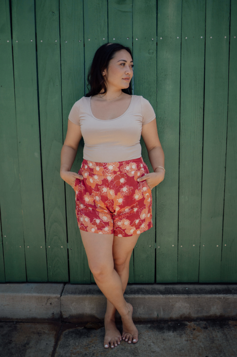PUʻUWAI Shorts in Koʻoloa ʻUla Berry