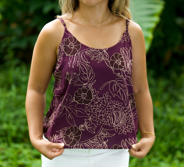 KAUWELA TANKTOP in MAKAHIKI PURPLE