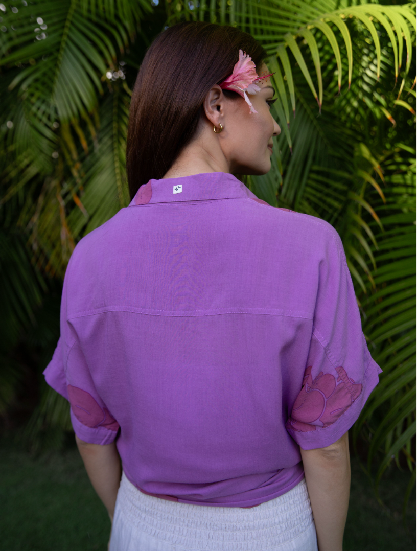 SALE CHARLIE Blouse in KŪ Makani Pohuehue