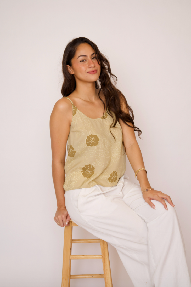 KAUWELA TANKTOP in MAKAHIKI BROWN