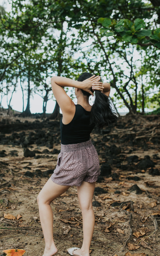 PUʻUWAI Shorts in Hīhīwai Mauve