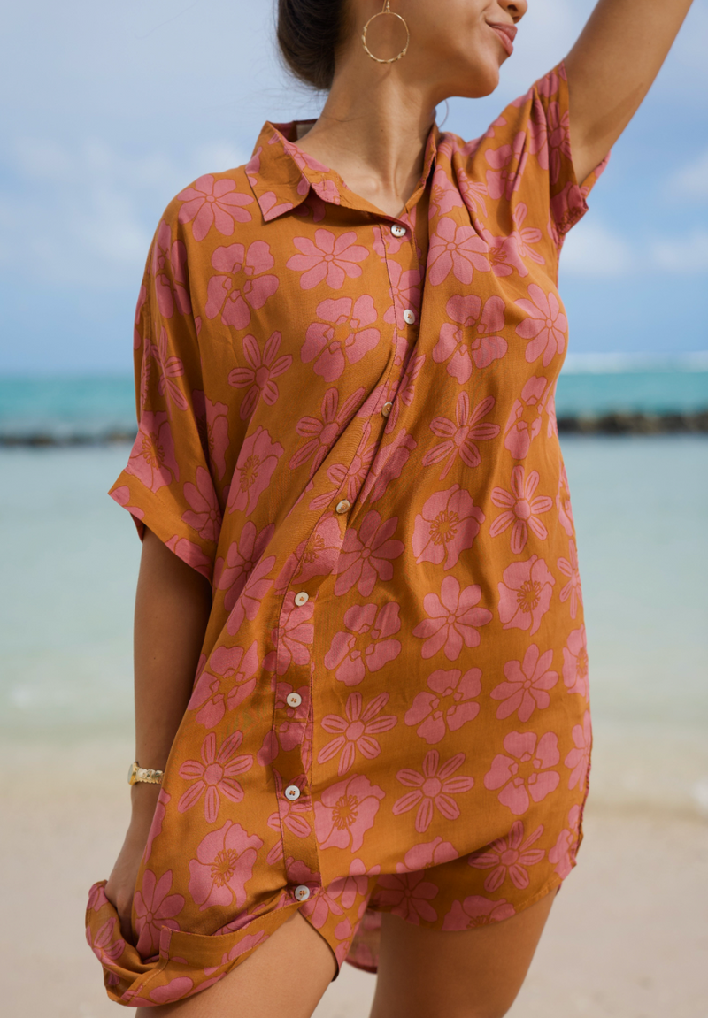 CHARLIE Dress in Retro Rose