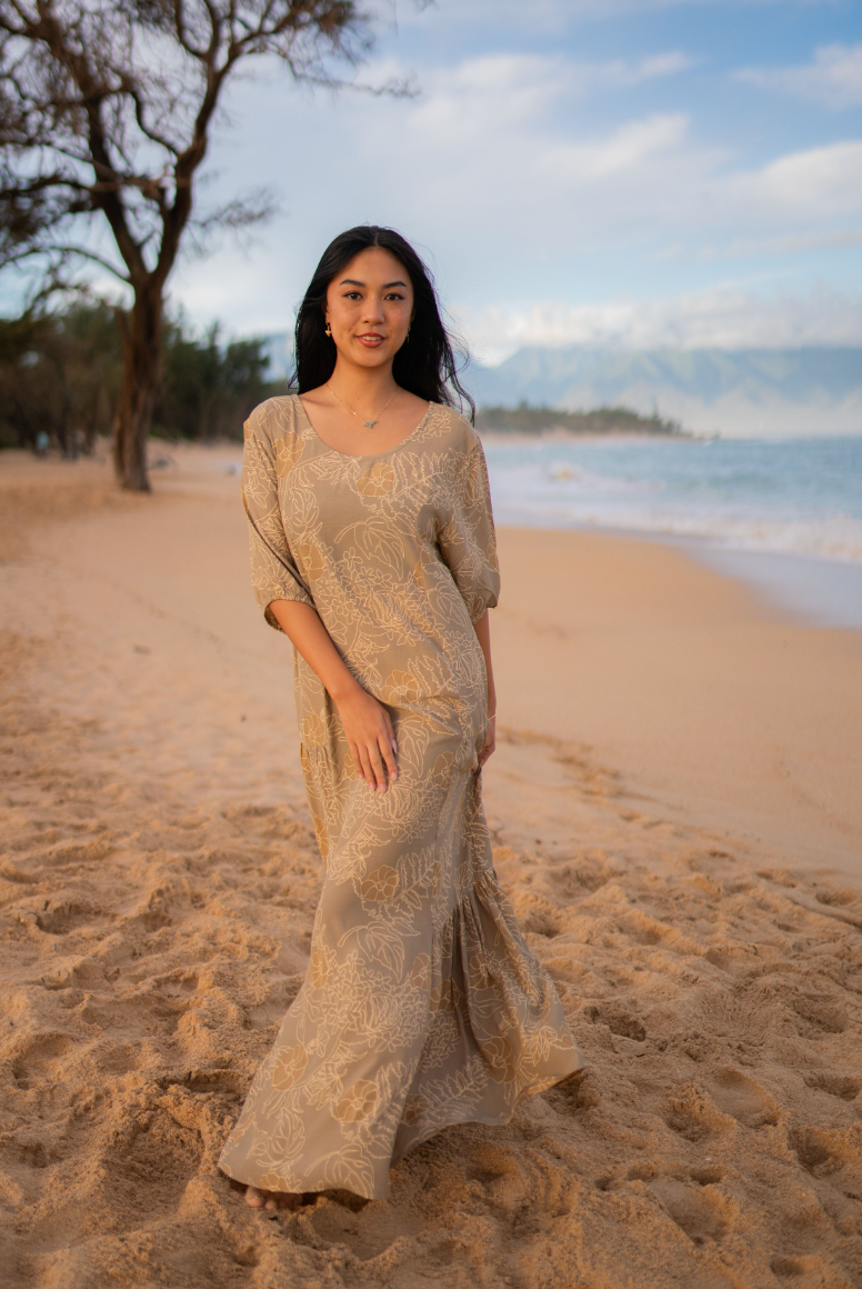 LEINA'ALA Dress in Makahiki Brown