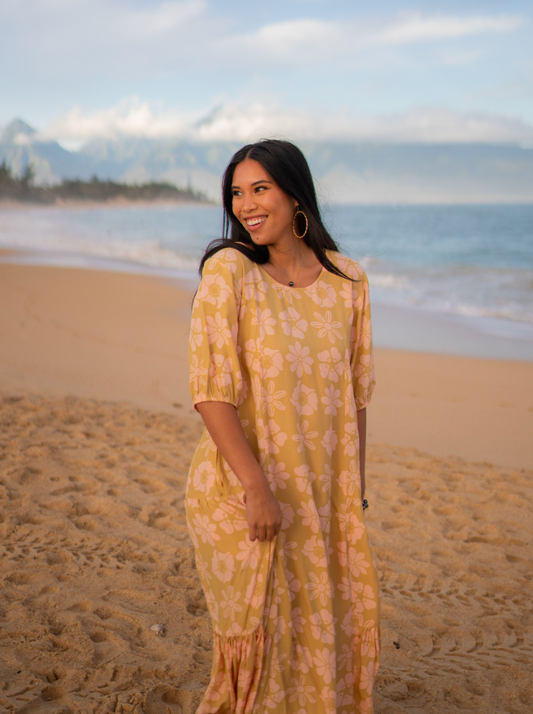 LEINA'ALA Dress in Retro ʻONE