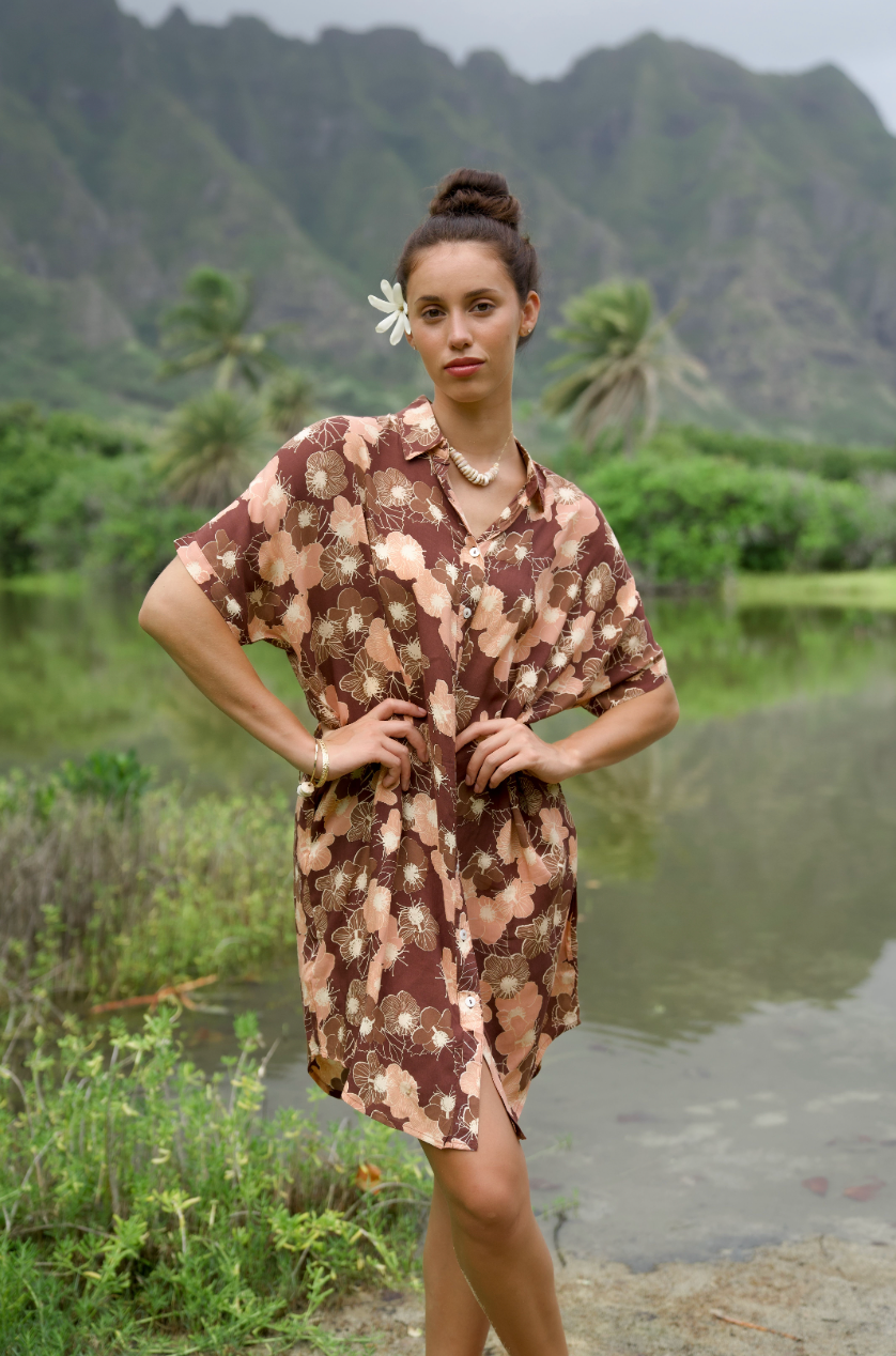 CHARLIE DRESS in Koʻoloa ʻUla Rust