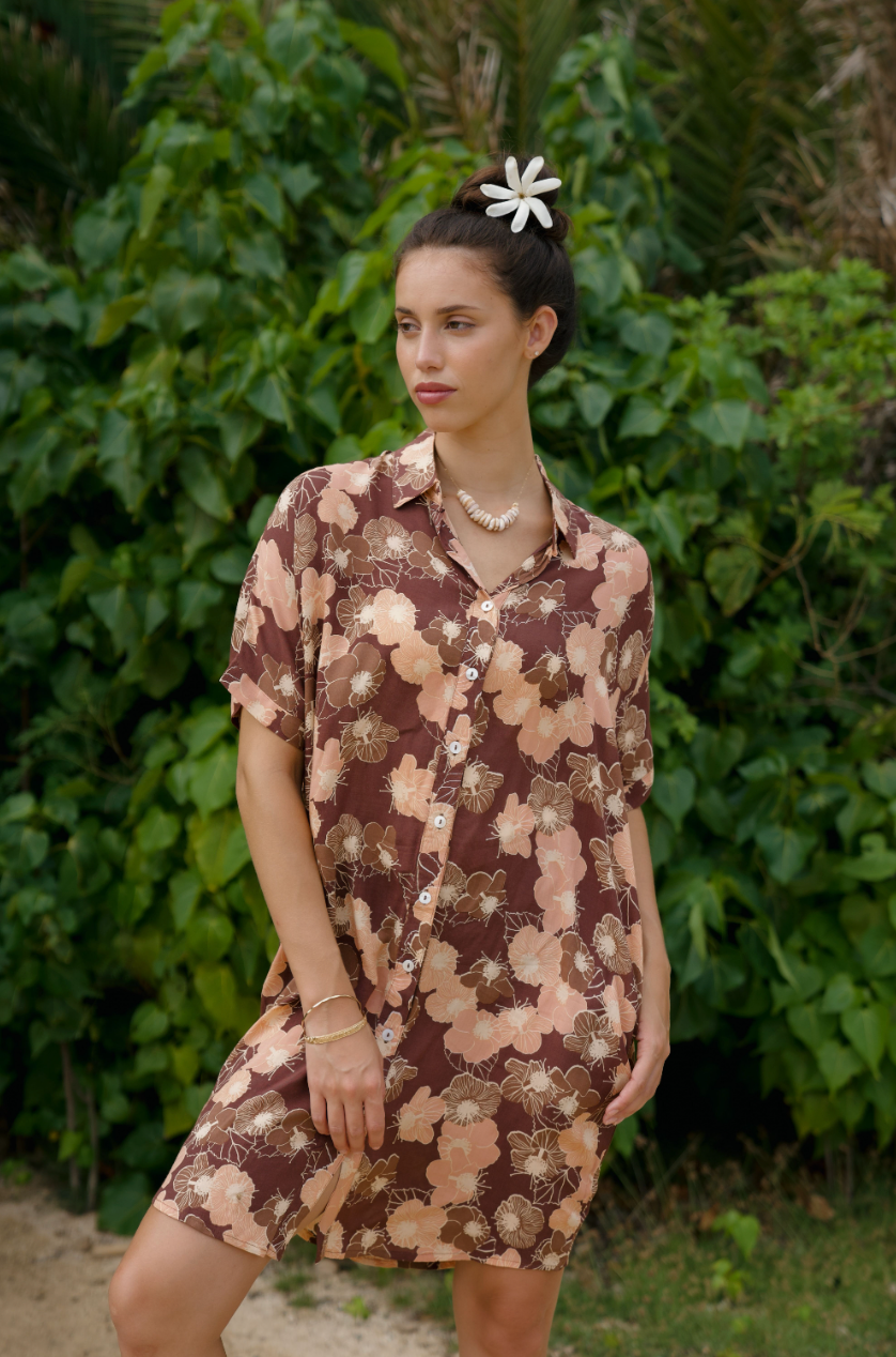 CHARLIE DRESS in Koʻoloa ʻUla Rust