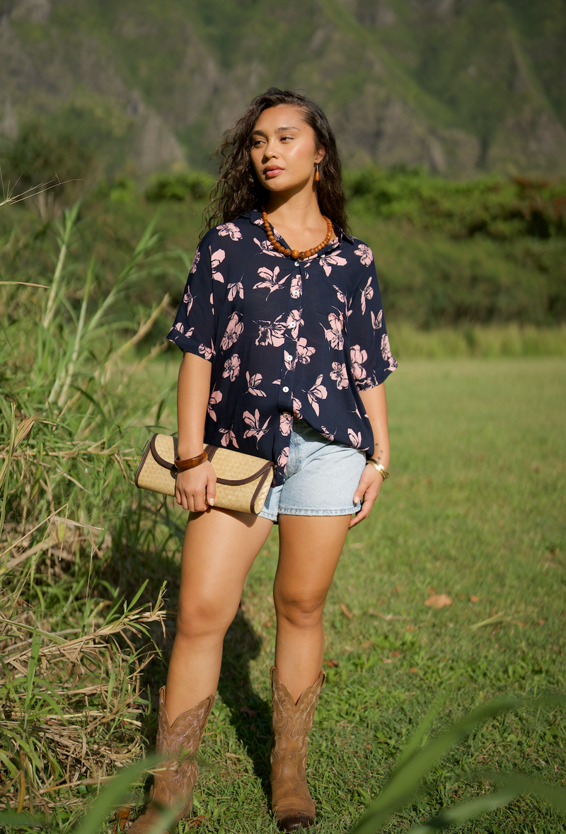 CHARLIE Blouse in Prickly Poppy