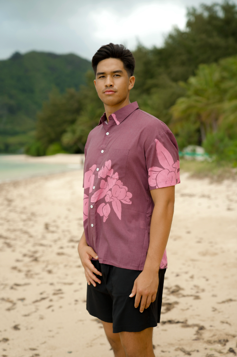 PŌʻALIMA Menʻs Aloha Shirt in KŪ MAKANI PONI