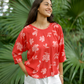 Omi Blouse in PRICKLY POPPY 'ULA'ULA