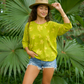 Omi Blouse in PRICKLY POPPY ULU