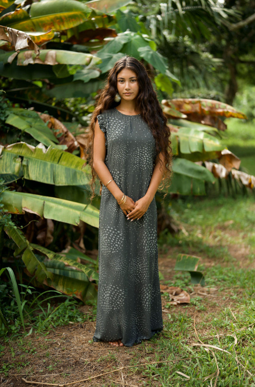 Kapua Dress in HIHIWAI STONE