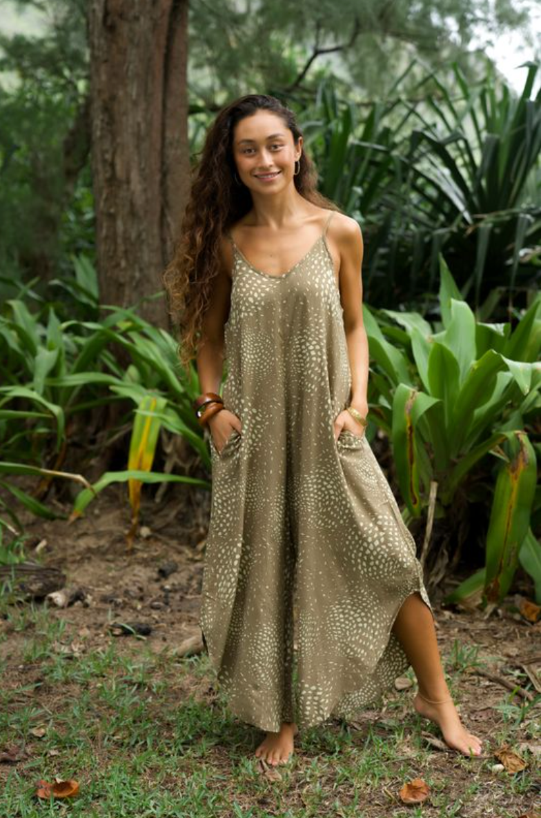 UALIʻI Romper in HIHIWAI EARTH