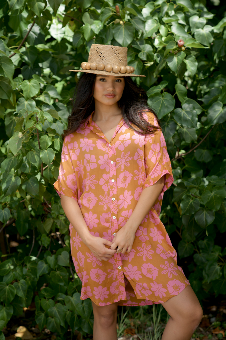 CHARLIE Dress in Retro Guava