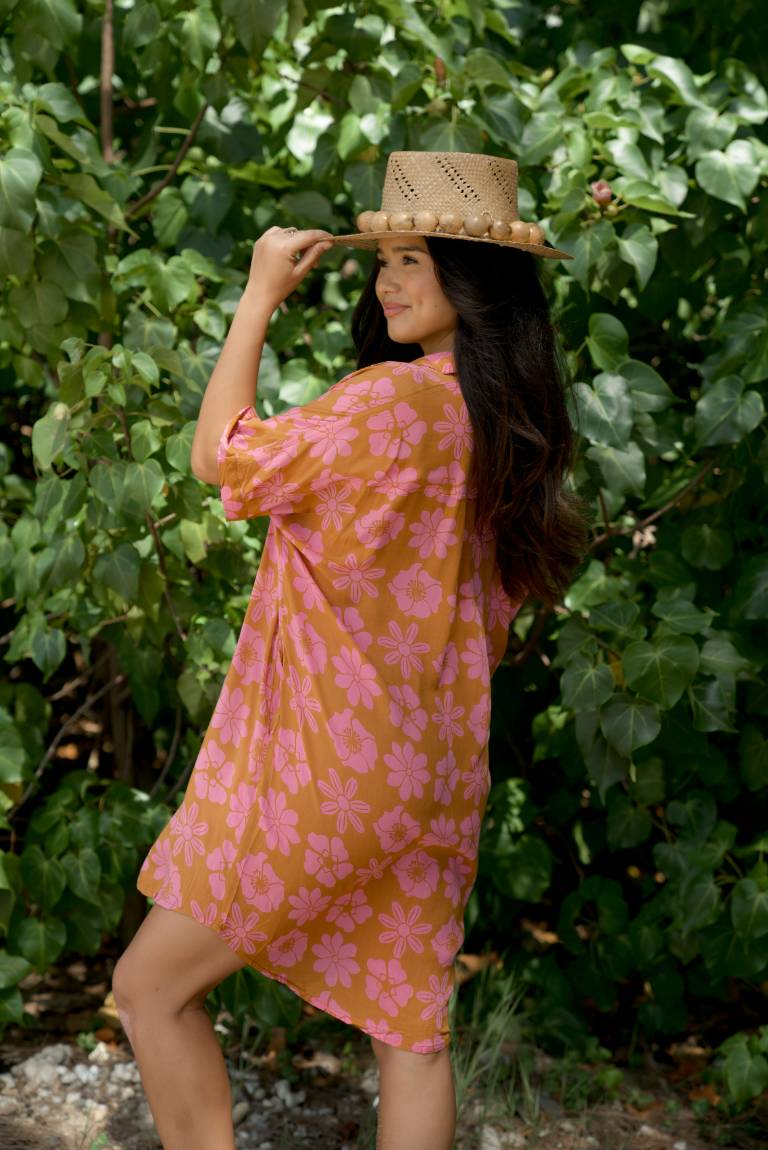 CHARLIE Dress in Retro Guava