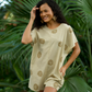 Malia Romper in MAKAHIKI BROWN