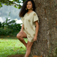Malia Romper in MAKAHIKI BROWN