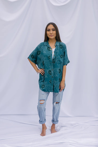 CHARLIE Blouse in Makahiki Blue