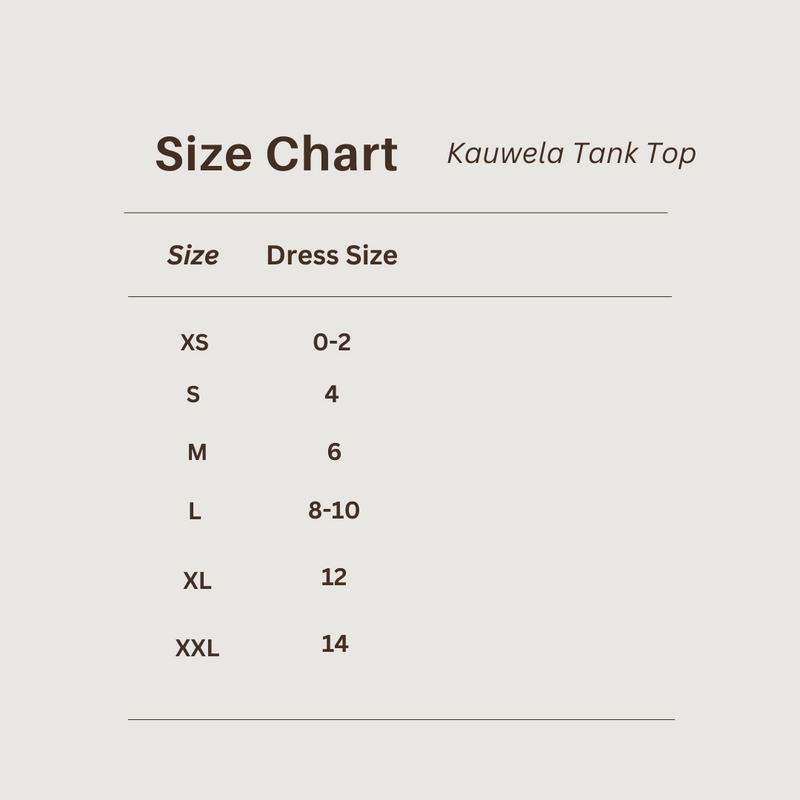 KAUWELA TANKTOP in MAKAHIKI BROWN